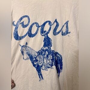 Coors Banquet Beer Logo Graphic Tee Shirt short sleeve tshirt t-shirt XL